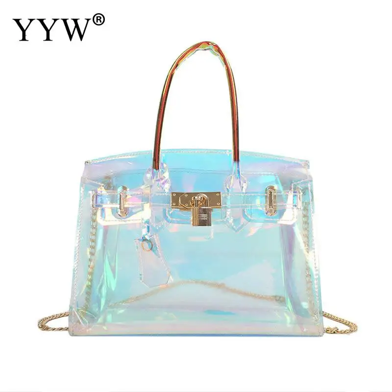 

Luxury Handbags Women Bags Designer Jelly Transparent Bag For Women 2018 Fashion Soft Ladies Hand Clear Bags Girl Shoulder