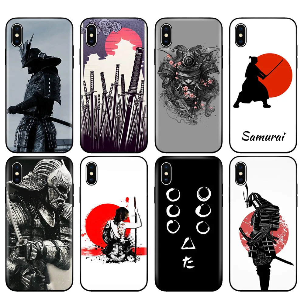 Custodia In Tpu Nero Per Iphone 5 5S Se 6 6S 7 8 Plus X 10 Custodia In Silicone Per Iphone Xr Xs 11 Pro Max Custodia Samurai