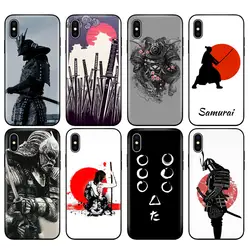 Черный чехол ТПУ для iphone 5 5S SE 6 6s 7 8 plus x 10 силиконовый чехол для iphone XR XS MAX case Samurai