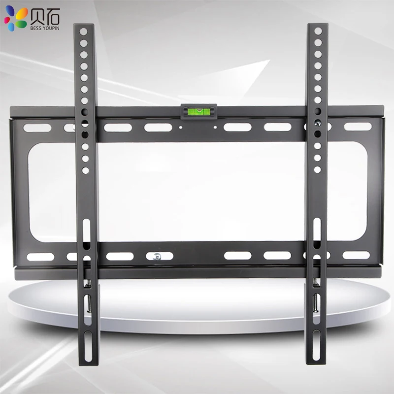 Fixed TV Wall Mount Bracket for Most 26-55Inch LED Plasma Low Profile TV Holder up to VESA 400x400mm and 110lbs Loading Capacity