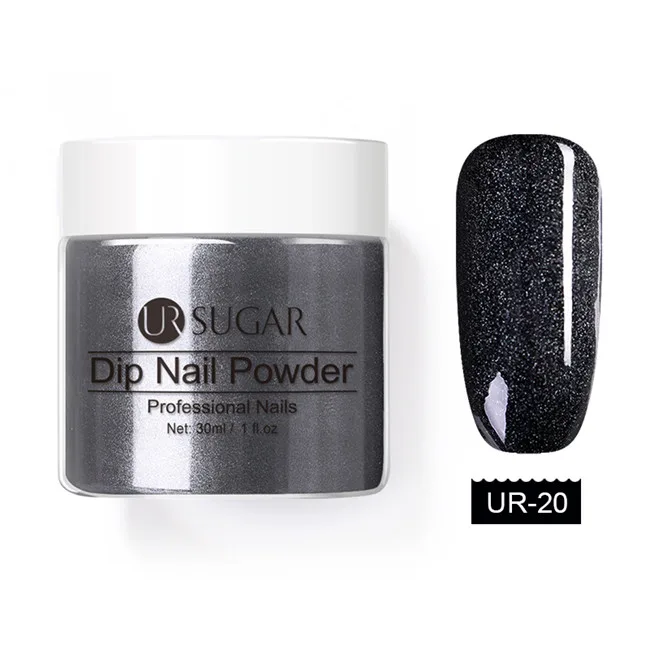 UR SUGAR Nail Art Dipping Nail Powder Color Natural Dry Without Lamp Nail Dipping System Powder Nails Decoration - Цвет: Color 20