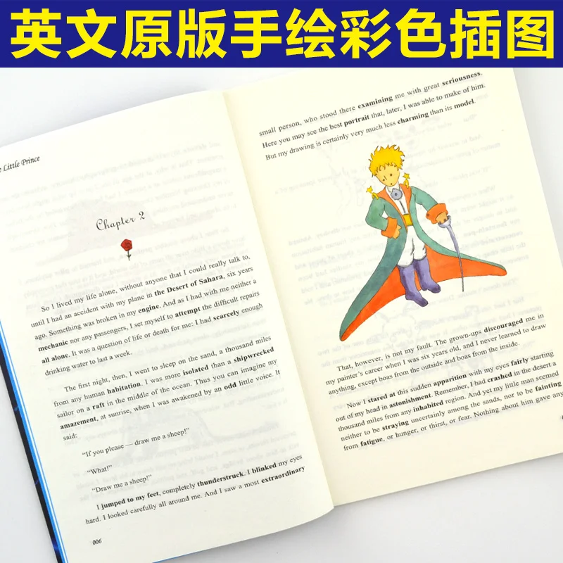 Us 1103 8 Di Scontonew Hot 1 Pz Il Piccolo Principe Con Foto A Colori Versione Inglese World Classic Letteratura Libro Per Adulti Bambini In