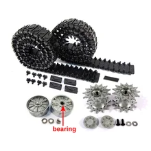 MATO sherman треки 1/16 1:16 T74 металлические треки и натяжные колеса, водительские колеса с подшипниками/звездочками, для Heng Long 3898-1Tank