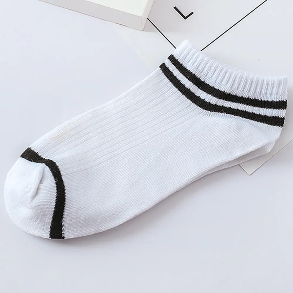 40!Harajuku Socks Cute Socks 1Pairs Unisex Stripe Comfortable Cotton Sock Slippers Short Ankle Sock Skarpetki Rainbow Sock