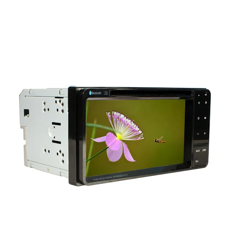 Универсальный dvd-плеер с сенсорным экраном 6 9 дюйма два din VCD/MP3/SD/USB/FM/BT передатчик