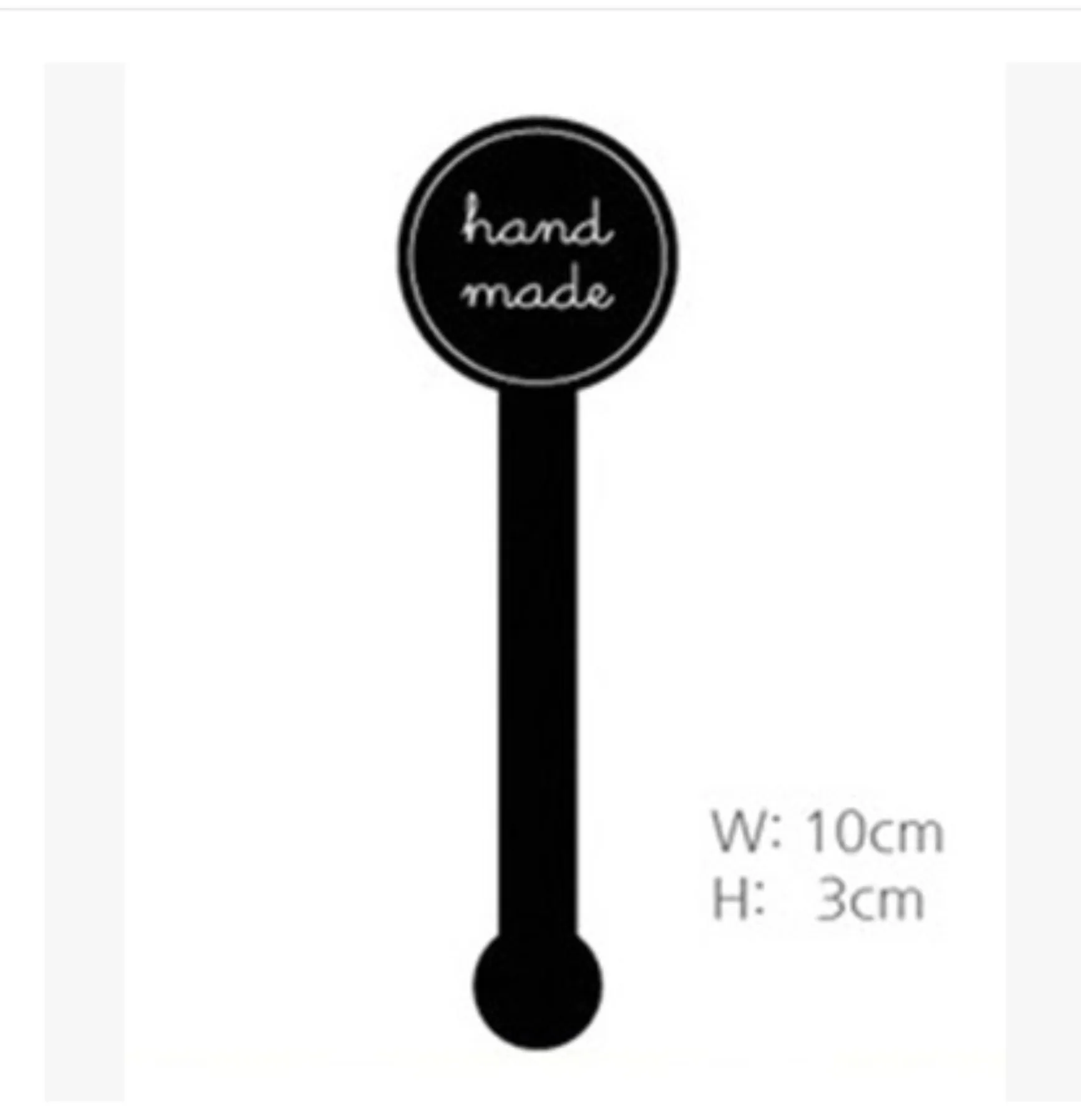 70pcs Black hand made Bakery Bottle Gift Seal Label Sticker For Bakery Cookie Bag Candy Chocolate Box Craft Packaging Decoration