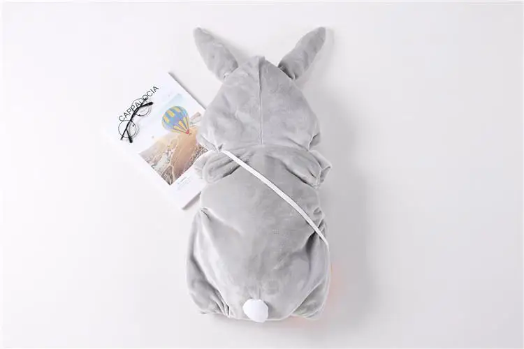 Doayni/ зимний велюровый жилет для малышей; Новинка; теплая одежда с капюшоном и кроликом; одежда из хлопка для младенцев; унисекс; сумки с морковкой