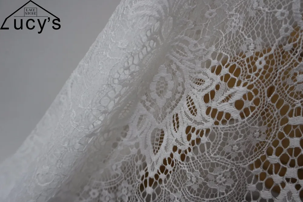 Высокое качество белый/черный цвет свадебная ткань кружевная ресницы кружева ткани и красивый узор женские платья кружева