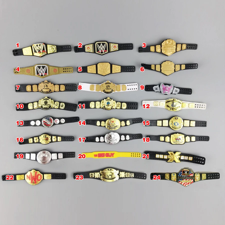 High Quality Classic Toy Super Movable Wrestler occupation wrestling Fighter action figure belt Toys Doll accessories Gift 2