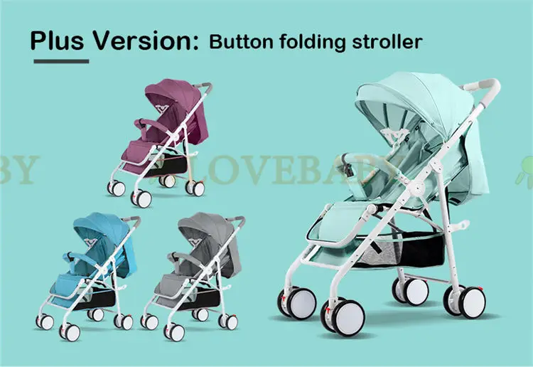 IIILOVEBABY Baby Stroller 2 in 1 Baby Carriage Car Lightweight Folding 0-3 Year Carrinho de bebe Poussette Kinderwagen 3 en 1