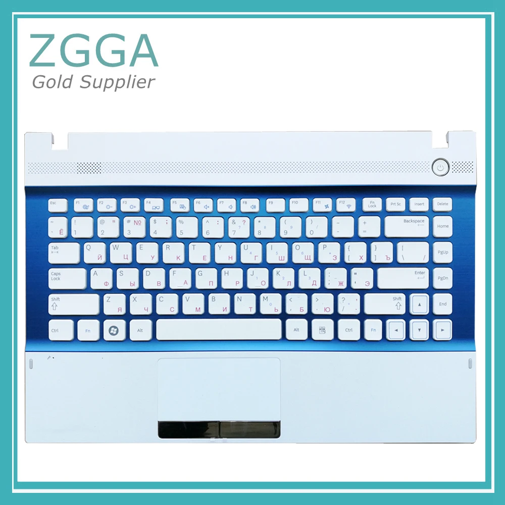 

New Laptop Palmrest For Samsung NP 300V4A 305V4A 300V4Z 305V4Z 200A4B 200A4Y Upper Case RU Layout Keyboard With Touchpad US