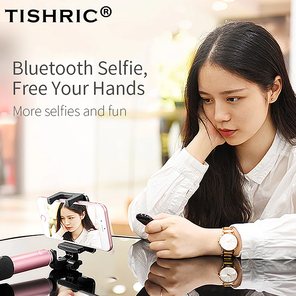 TISHRIC Беспроводной Bluetooth пульт дистанционного спуска затвора Управление Self Timer
