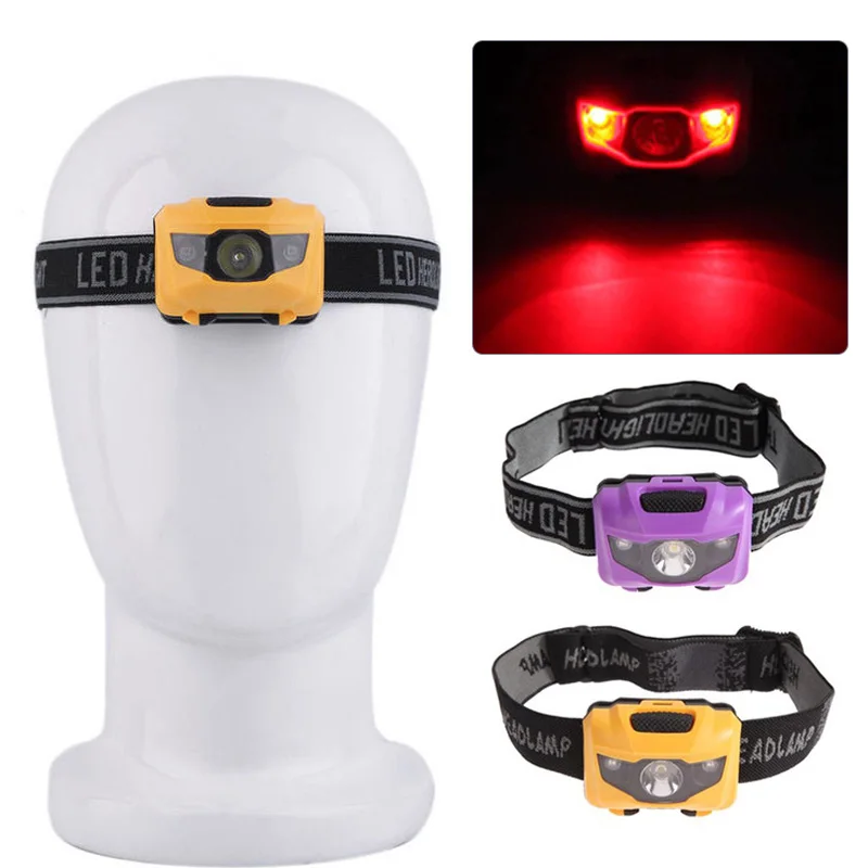

2019 Red Light Head Torch Lamp Portable Running Headlamp for Flashlight Drop Shipping