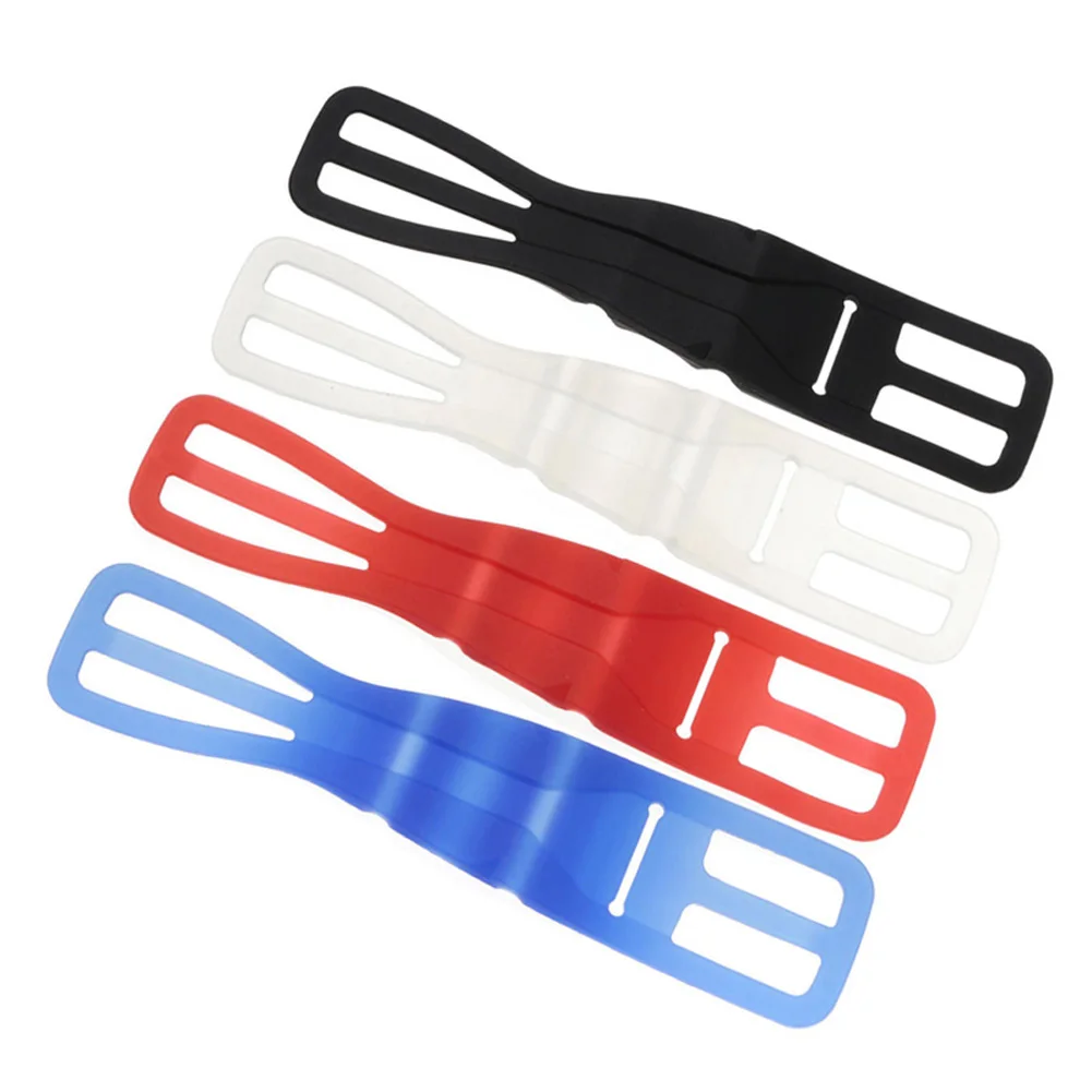 

4 Pcs/Set Universal Mountain Bike Silicone Strap Elastic Flashlight Bandage Bicycle Mount Holder For Mobile Phone ALS88