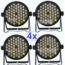 4 шт./лот Высокое качество светодиодные парные прожекторы 54X3 Вт Луч мыть DMX Par огни американский Dj RGBW 4в1 Dj дискотечный светодиод прожектор плоских параллельных лучей