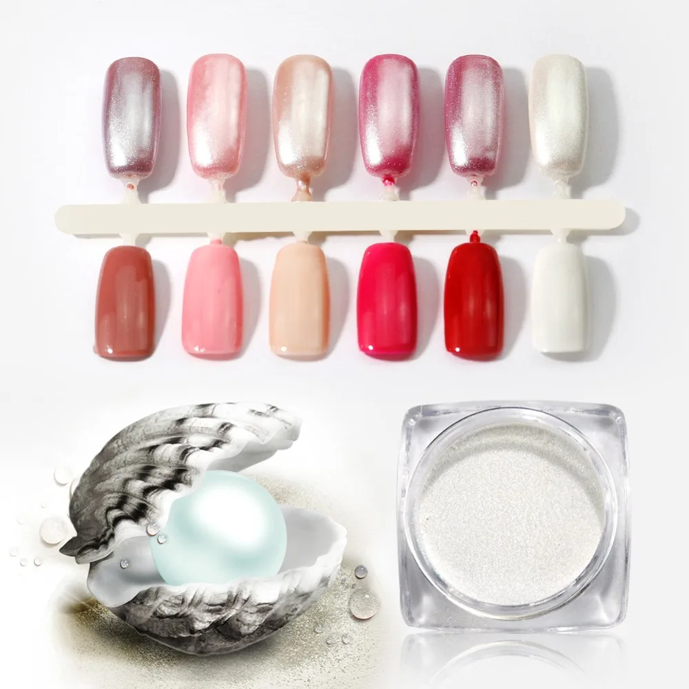 

COSCELIA Mirror Glitter Nail Chrome Pigment Shell Mermaid DIY Salon Micro Holographic Powder Laser Nail Art Decorations Manicure