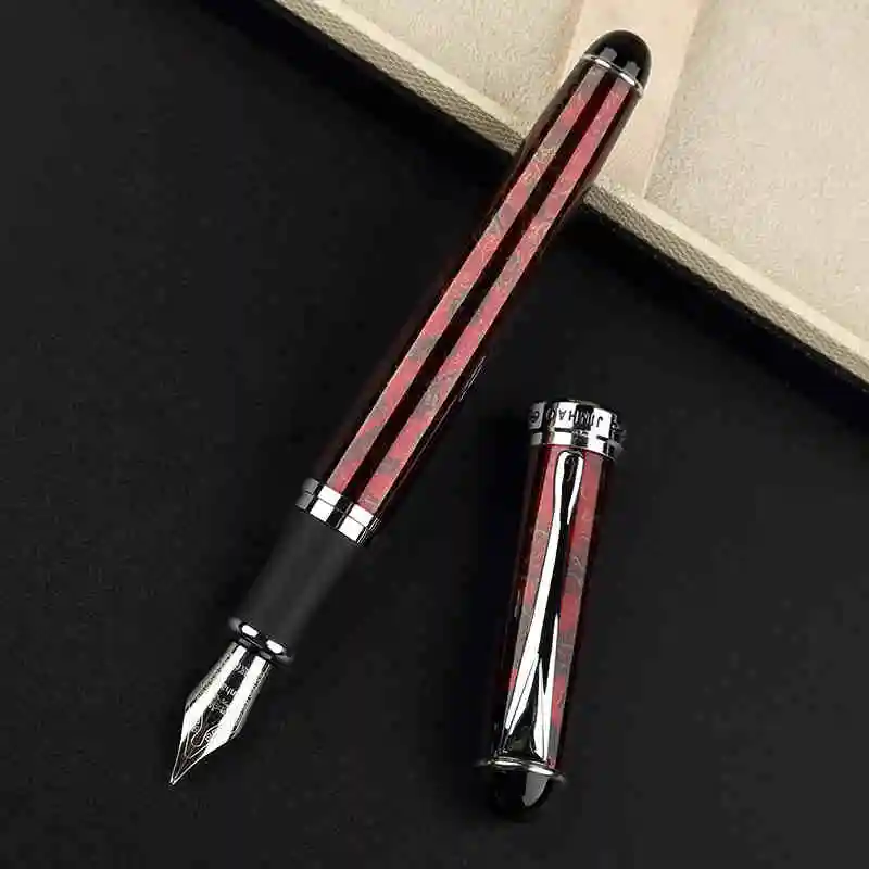 Jinhao X750 классический стиль серебряный зажим металлическая авторучка 0,5 мм перо стальные чернила ручки для подарка офисные принадлежности Школьные принадлежности - Цвет: 5