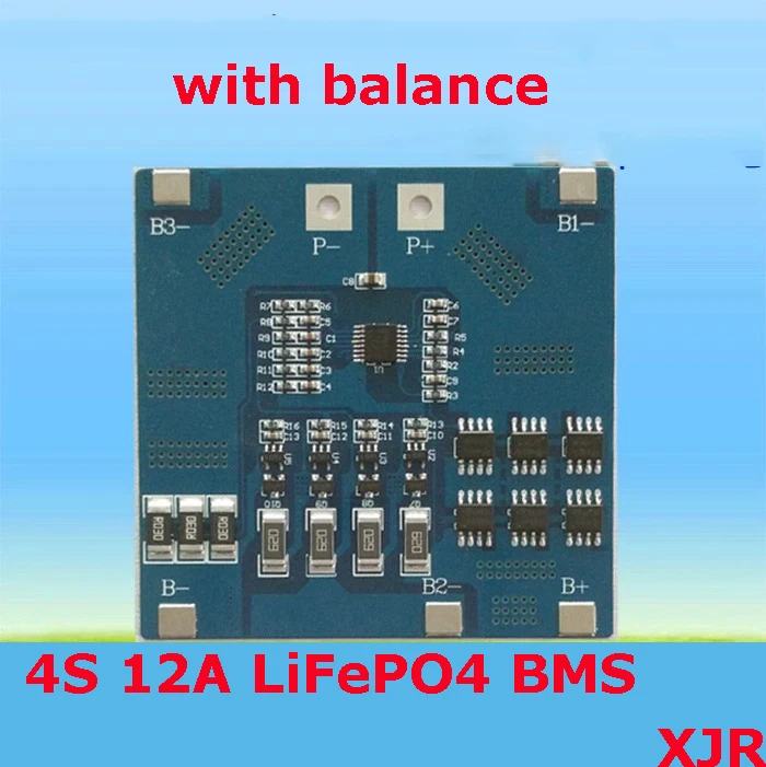 

4S 12A 12.8V LiFePO4 BMS/PCM/PCB battery protection circuit board for 4 Packs 18650 Battery Cell w/balance