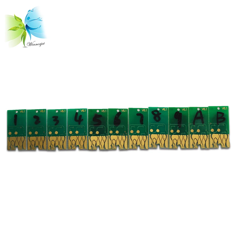 

WINNERJET 3 sets/lot 11 Colors 350ml Reset Chip For Epson 7900 9900 Ink Cartridge Chip