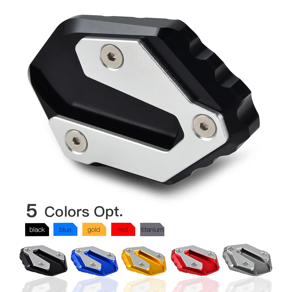 

Motorcycle Kickstand Side Stand Enlarger Plate Extension Pad For Yamaha MT07 FZ07 Tracer 700 XSR700 Moto Cage 2014-2018