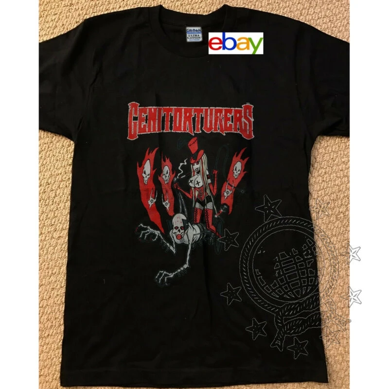 

Vintage Genitorturers & T-shirt tour faded black tee shirt Reprint