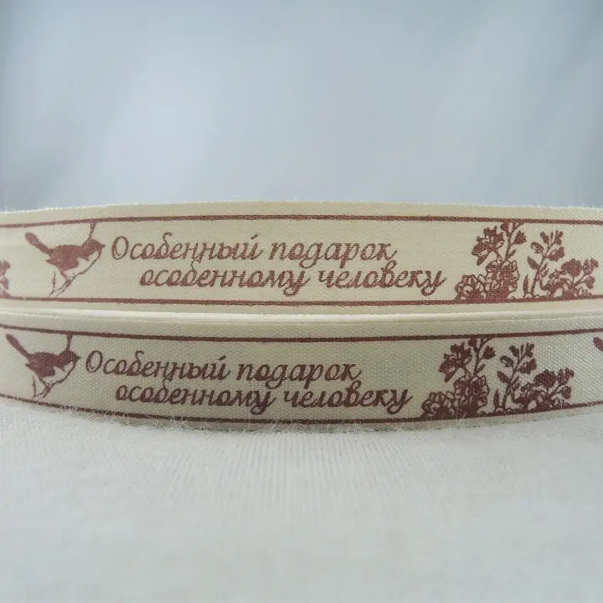 

NEW 5yards 5/8" 15mm Printed Birds cotton ribbon Webbing Tapes DIY Handmade Sewing & Packing Cotton Fabric Tape Ribbons XM-74A