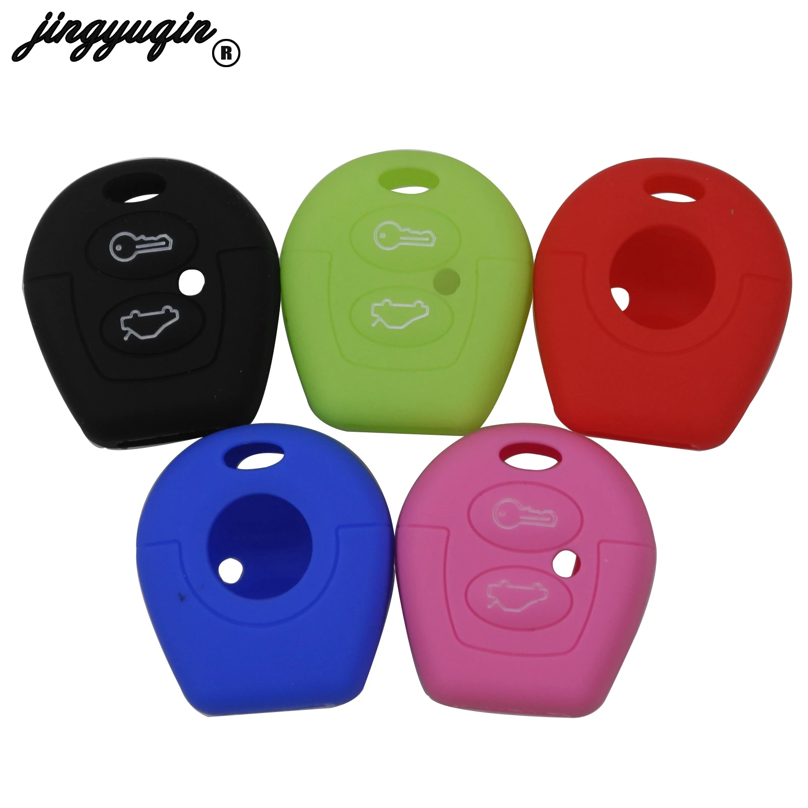 

Silicone 2 Button Car key Case Cover For Seat Ibiza Leon Toledo Mii Altea Cordoba Arosa Alhambra Exeo FR Supercopa For VW Sharan