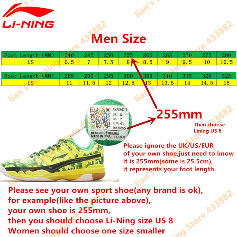 Оригинальный Новый Li Ning Мужская обувь для бадминтона дышащие Спортивные
