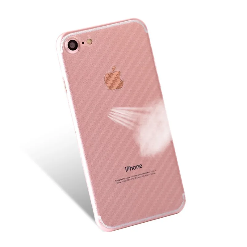 Наклейка на заднюю панель из углеродного волокна для Apple iPhone XS Max 7 Plus 8 6 6S