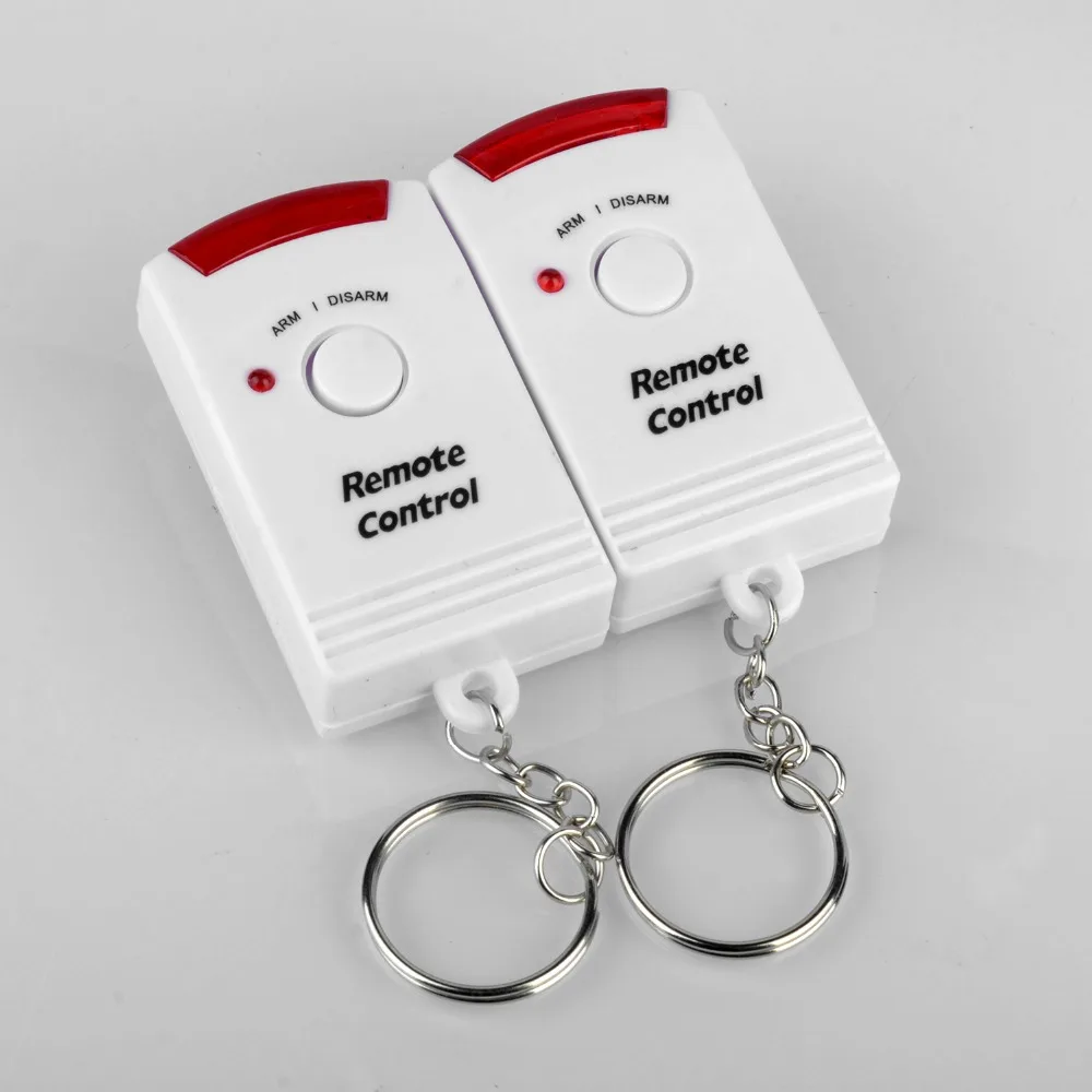 2 control remoto inalámbrico de seguridad para el hogar alerta PIR Sensor infrarrojo sistema de alarma Detector de movimiento antirrobo alarma de sirena 105DB