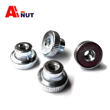 

m4 Knurled nut , 100pcs Quick split nuts hand tighten knurled thumb nut m4 , din466 -B fastener