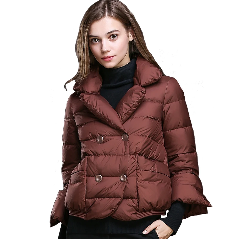 Women's Loose Short Down Coat Ladies Short Down Jacketin Down Coats