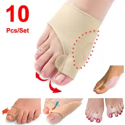 10 шт носки вкладыши большого пальца косточки протектор легкостью стопы боль гель при деформации стопы Корректор большой палец