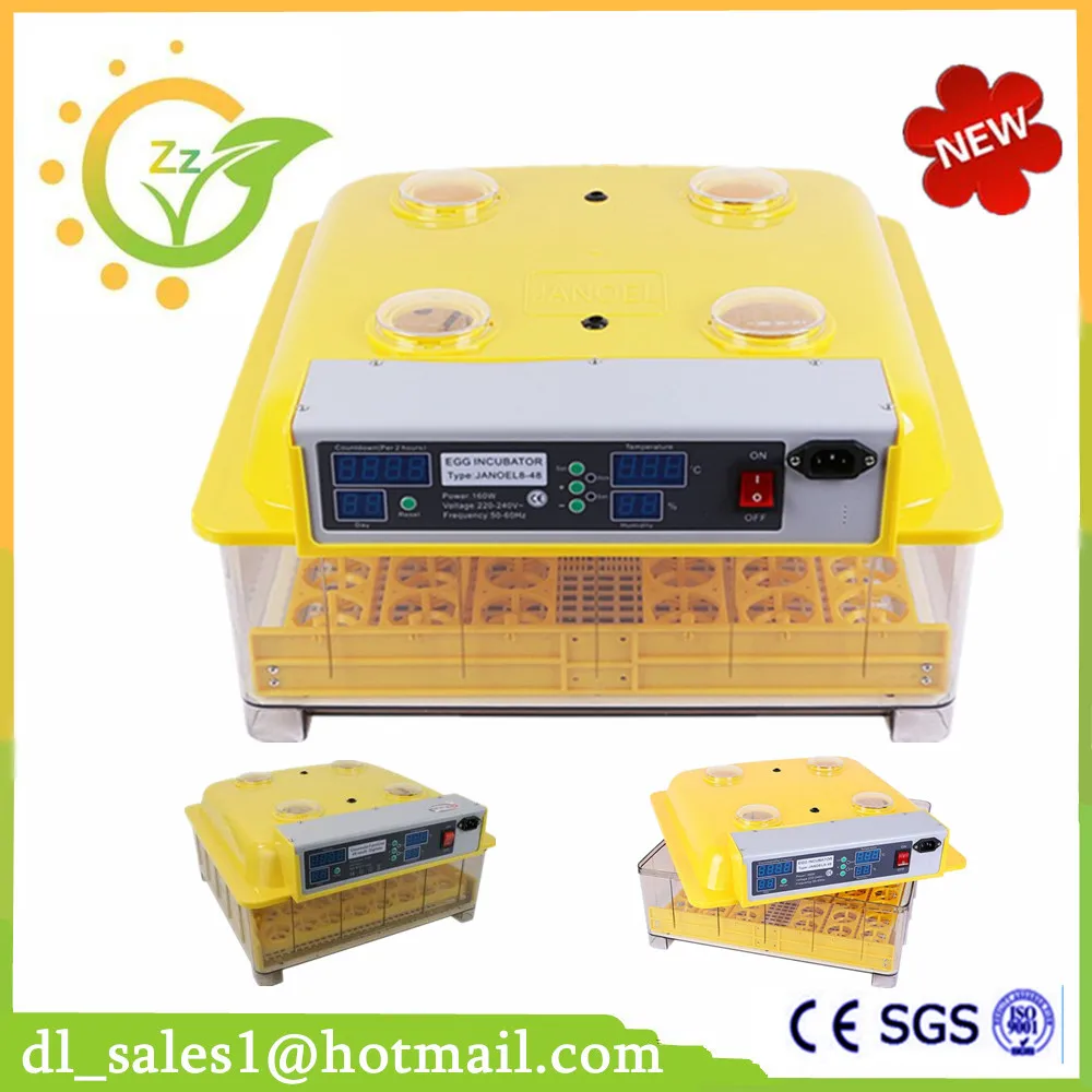 Mini Digital Poultry Eggs Incubator Kit For Hatching 48 Eggs Chicken Duck Industrial Egg Incubator Machine For Sale