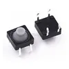 100PC 8X8X5mm Tact Switch 8*8mm 8*8*5mm DIP Plastic buttons feel good silicone button switch touch switch DIP-4 ► Photo 2/3