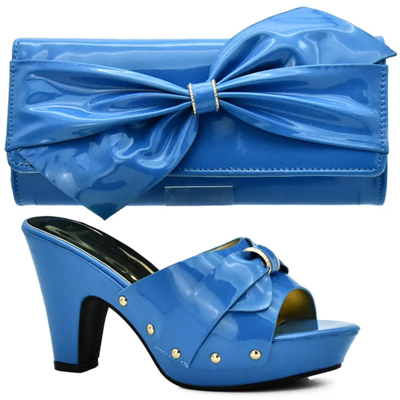 blanc De Ensembles Ensemble vert Couleur Italien rouge jaune Haute Et En Assorties Noir Ciel bleu Qualité Chaussures Talons Rouge Mariage Sac Femmes pu Africain Mis qxFgvPvw