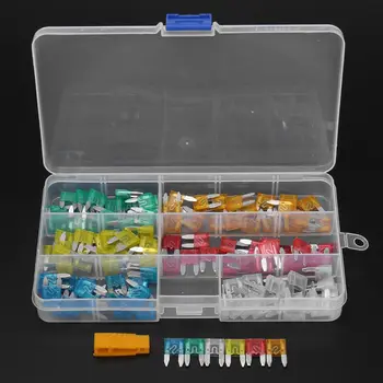 

120Pcs Profile Small Size Mini Blade Fuse Assortment Set Auto Car Truck DG 5 10 15 20 25 30A Fuse Box