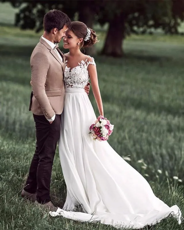 hotsale-chiffon-wedding-dresses-lace-cap-sleeves-bridal-gown-sweep-train-covered-button-illusion-back-elegant-beach-wedding-go_