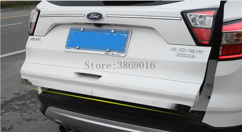 Нержавеющая сталь сзади за крышка багажника Tailgate дверная ручка литья загрузки крышки отделка Подходит для Ford Kuga/Побег 2013
