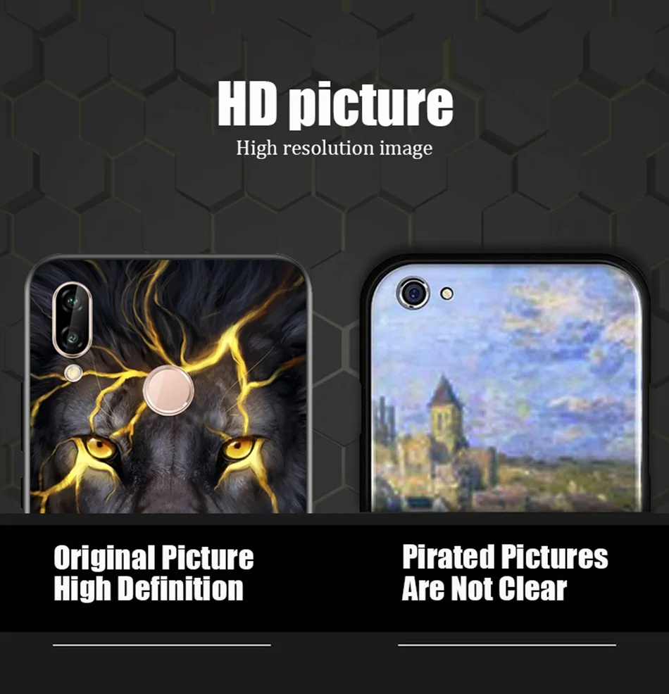 Tempered Glass Case For Huawei P20 Lite Pro Luxury Animal Pattern P Smart Coque Honor 9 Lite Case For Huawei Mate 10 Lite Cover (5)