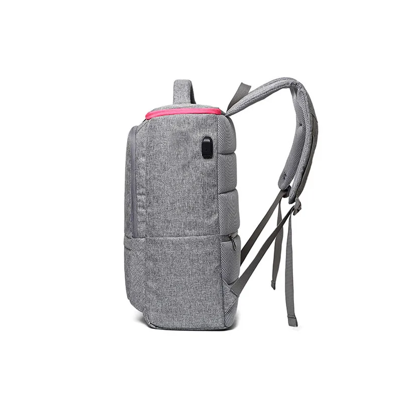 Men women large travel backpack laptop carrying shoulder bag waterproof school bag black gray Men women large travel backpack laptop carrying shoulder bag waterproof school bag black gray
