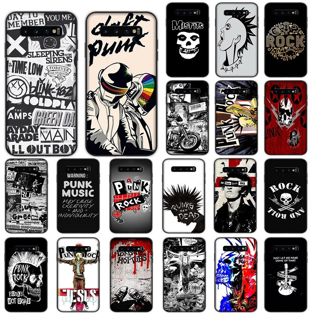 

Punk Rock Soft Case for Samsung Galaxy S10 Plus S10e S7 S6 Edge S8 S9 Plus J6 Cover