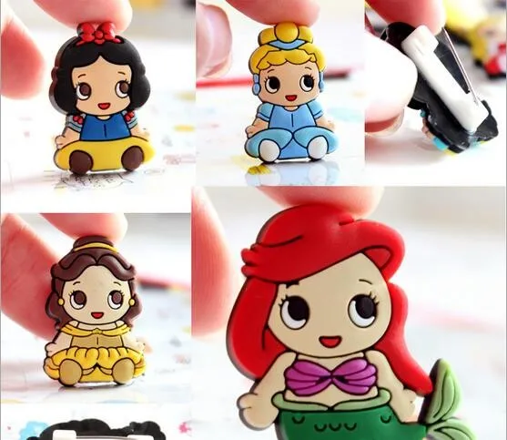 

The princess badge safety pin Bag clothes ornaments PVC badge