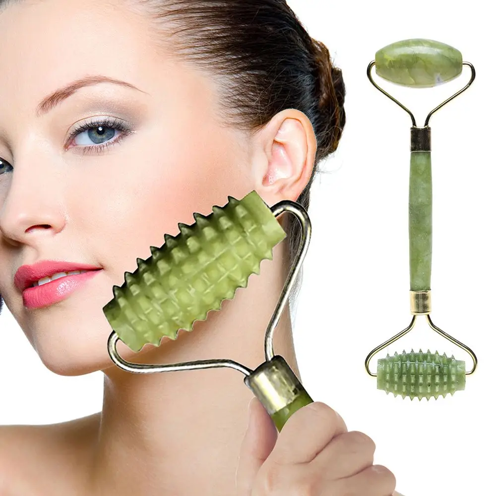 Как выглядит роллер для лица 1pc Portable Double Head Facial Slim Massage Roller Jade Face Slimming Body Head