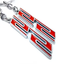 1 шт. красный металлический SS брелок с логотипом хромированная отделка Супер спортивный брелок с кольцом стиль подходит для Chevrolet Chevy