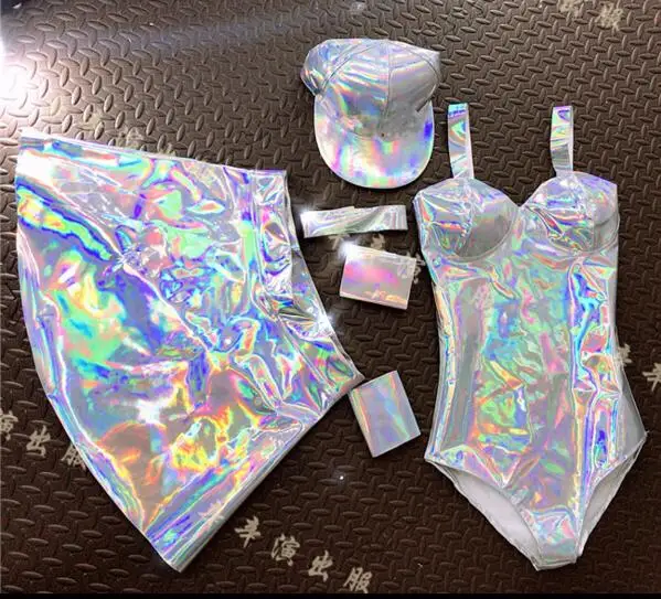 Holographic clothing Night club dance Set