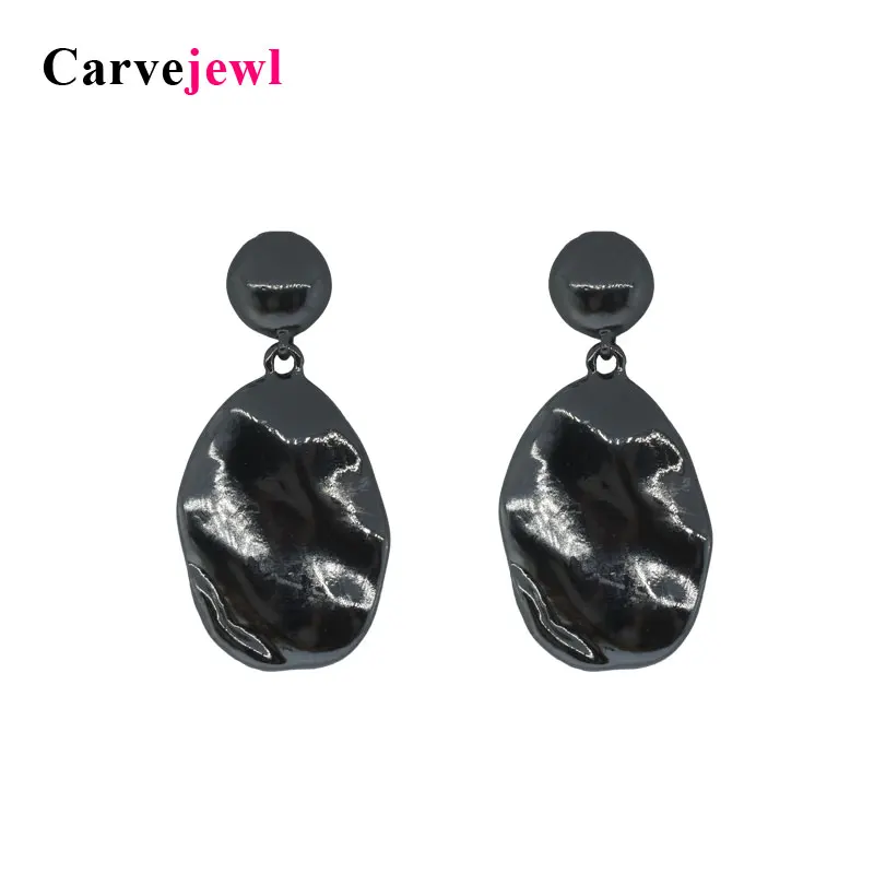 

Carvejewl post earrings irregular geometric round dangle earrings for women jewelry girl gift new fashion big silver earrings