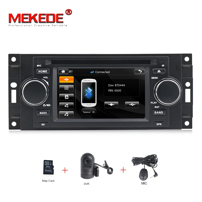 MEKEDE емкостный экран автомобильный dvd для Chrysler 300C Dodge джип ram Commander Compass Wrangler Grand Cherokee - Цвет: add dvr