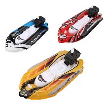 

Baby Toy Kid Clockwork Wind Up Inflatable Boat Ship Play Water Bathroom Toy 5.27