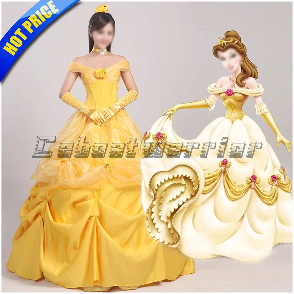 

Beauty and the Beast Costume Cosplay Outfit Prince Halloween Belle Dress Suit Adults Party Princess Lady Custom made